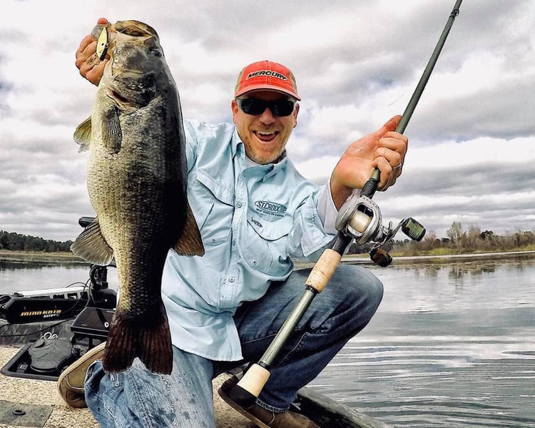 Reelgrip Rod Grip — Red, White, and Black slip-proof silicone rod handle grip